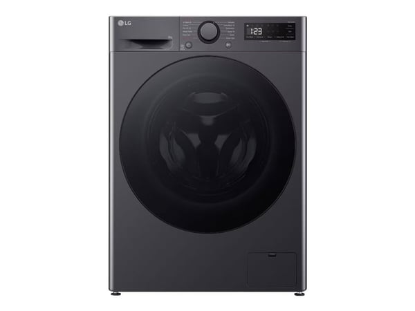 LG Serie R5 F2WR508S2M - Vaskemaskin - bredde: 60 cm - dybde: 53.5 cm - høyde: 85 cm - frontileggelse - 8 kg - 1200 rpm - middle black