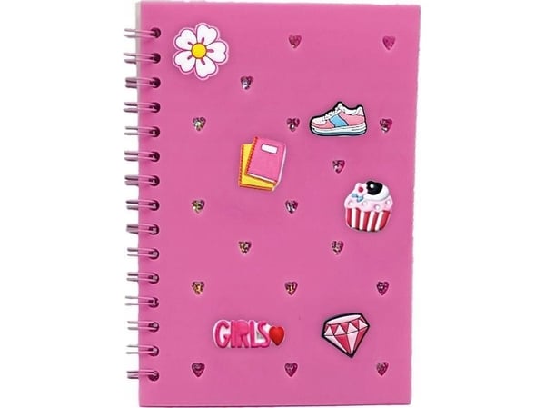Stnux STNUX notatbok med klemmer rosa STN9100 99100