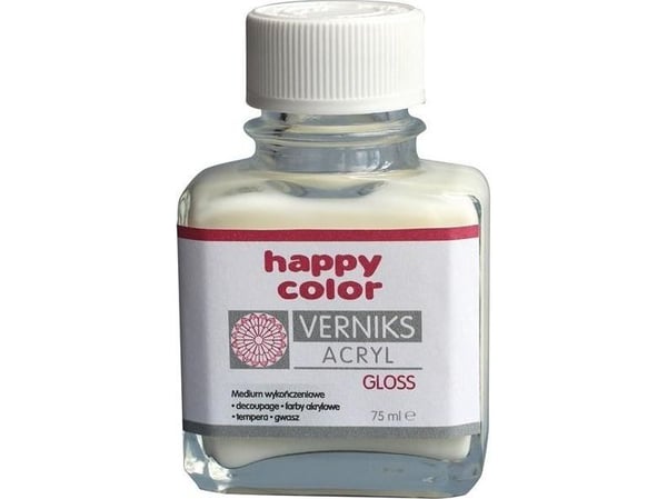 Happy Color akryylilakka 75ml läpinäkyvä HAPPY COLOR