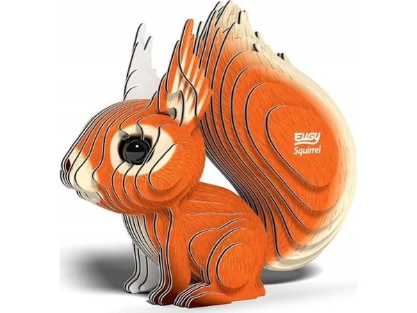 Fat Brain Toys Eugy the Common Squirrel 3D Eco Puzzle 3D-palapeli Fat Brain Toys Eugy the Common Squirrel 3D Eco Puzzle 3D-palapeli