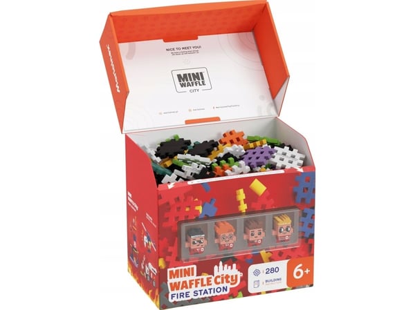 Marioinex Waffle mini klosser - Brannstasjon 280 deler
