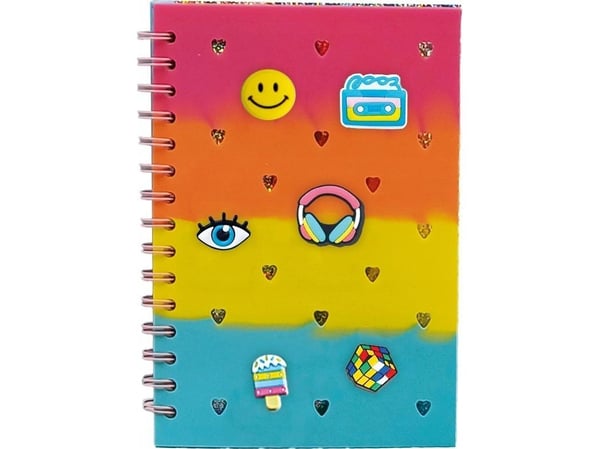 STNUX notatbok med elastikk multicolor STN9094 / 99094
