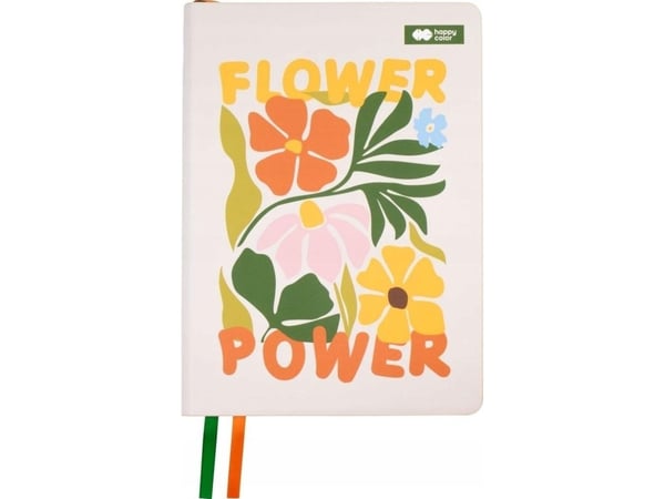 Happy Color notatbok A5/80K linjert Bloom boho HAPPY COLOR |