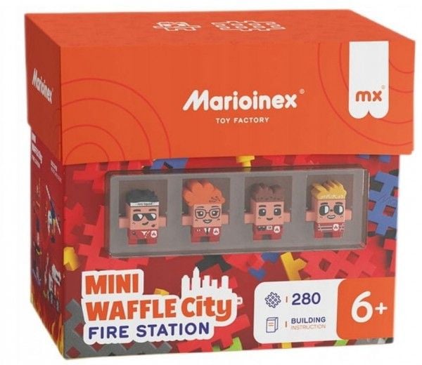 Marioinex Waffle mini klosser - Brannstasjon 280 deler