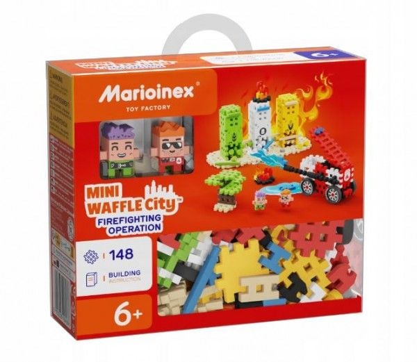 Marioinex Waffle mini klosser - Brannmannsaksjon 148 deler (906286)