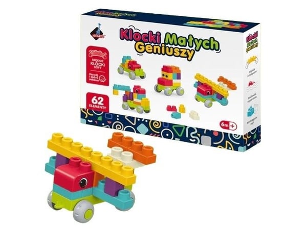 Little geniuses byggeklosser soft 62 deler