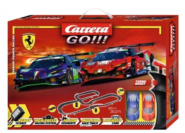 Carrera 20062575, Racingkjøretøy og banesett, Ferrari Power Racing, 6 år, Flerfarget