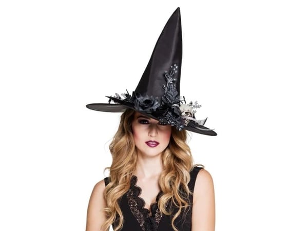Boland 96993, Fancy dress hat, Adult, Female, Iron, Polyester, Polystyrene, Black, 100 g