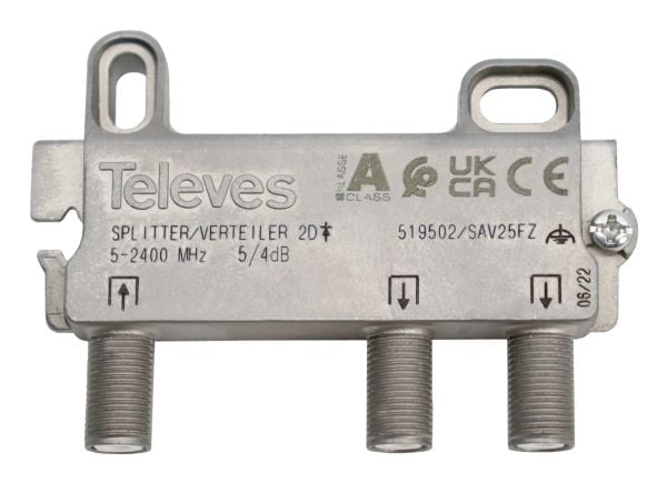 Televes SAV 25FZ 2-tie SAT-jakelija (519502)