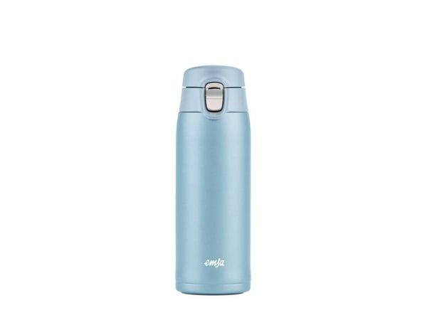 emsa isolert drikkeflaske LYSKRUS, 0,4 liter, isblå 100 % lekkasjesikker, slank og lett form, kun 193 g, - 1 stk (N2151800)