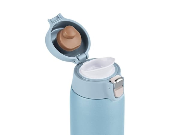 emsa isolert drikkeflaske LYSKRUS, 0,4 liter, isblå 100 % lekkasjesikker, slank og lett form, kun 193 g, - 1 stk (N2151800)