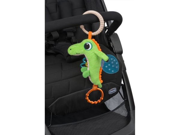 Chicco Crocodile Rattle, Pojke/flicka, Integrerade bitföremål, Låter, Tyg, Multifärg, 1 styck