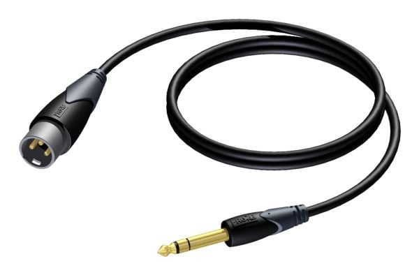 Procab Classic Series CLA724 - Lydkabel - XLR hann til stereojakk hann - 3 m