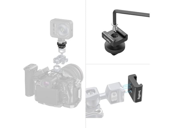 SmallRig 4822, Monteringssats, DJI Mic, DJI Mic 2, RODE Wireless GO II, Saramonic Blink900 B2, Saramonic Blink 500 B2+, Hollyland..., Aluminium, Sv...