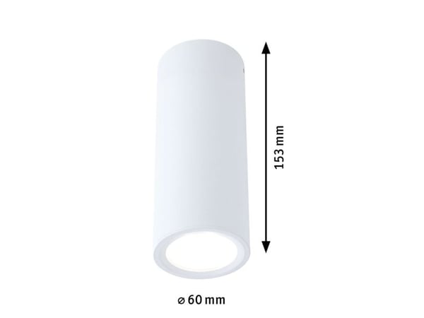 Paulmann Barrel, LED, 2700 K, 470 lm, IP20, Hvit