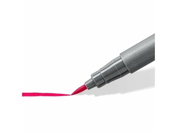 Staedtler Pigment Arts Pen, 60 farger, Flerfarget, Pensel tupp, Rund, Resirkulert plast, Vann-basert blekk