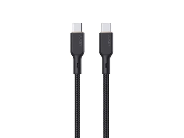 Aukey USB-kabel Aukey CB-KCC101 USB-C til USB-C-kabel 1m (svart)