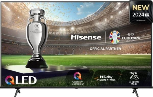 Hisense 75E77NQ - 75" Diagonalklasse E77NQ Series LED-bakgrunnsbelyst LCD TV - QLED - Smart TV - VIDAA - 4K UHD (2160p) 3840 x 2160 - HDR - Direct ...