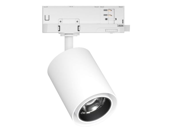 Paulmann Kratos, Spotlight på skinne, 1 ampuller, LED, 20 W, 4000 K, Hvit