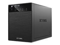 ICY BOX IB-RD3640SU3 - Harddiskarray - 4 brønner (SATA-600) - HDD 0 - SATA 3Gb/s, USB 3.0 (ekstern)