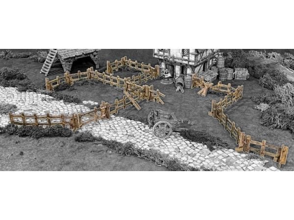 BattleSystems Wooden Fencing