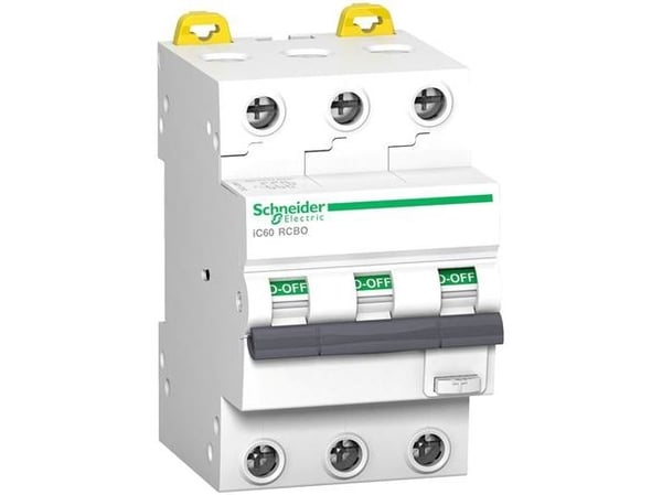 Schneider Electric iC60 RCBO, 10000 A, IP20