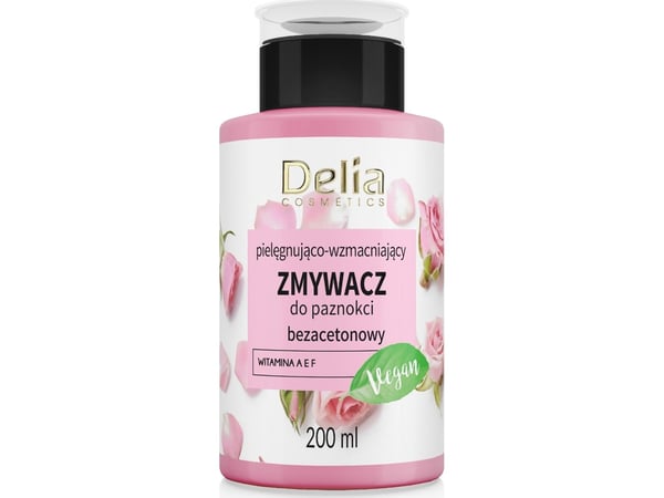 Delia Cosmetics Vege neglestyrkende & neglepleie remover uten aceton 200 ml