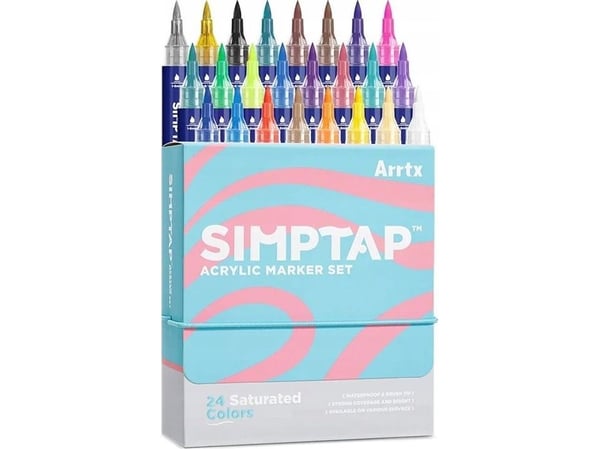 ARRTX Simptap akryylitussit, 24 väriä