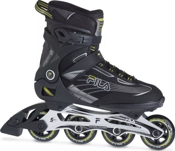 Fila Mizar 80 fritids-/rekreasjonsrulleskøyter justerbare svarte str. 47