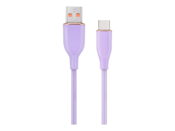 Cablexpert Premium - USB-kabel - USB (hann) til USB-C (hann) - USB 2.0 - 2.1 A - 1.5 m - formstøpt, data & lading - fiolett