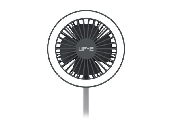 Veho UF-2 - Trådløs ladepute - 3-in-1, desktop fan, LED lamp - 15 watt - 3 A