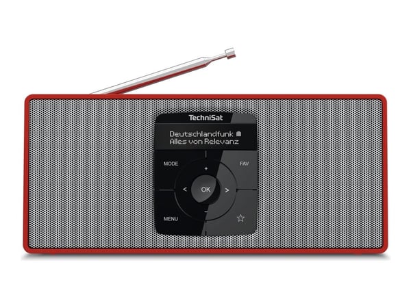 TechniSat DigitRadio 2 S - DAB+ radio - rød, sølv