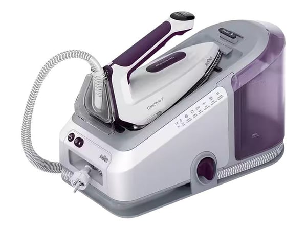 Braun CareStyle 7 IS 7266 - Strykjärn med separat ånggenerator med automatisk avstängning - sula EloxalPlus FreeGlide 3D - 2700 W - violett