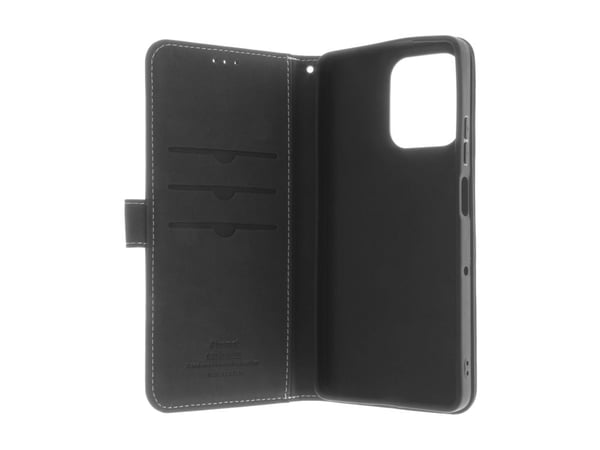 Insmat - Lommebok for mobiltelefon - ekte skinn, kartong+papir+aluminiumsfolie, polykarbonat - for Motorola Moto G75