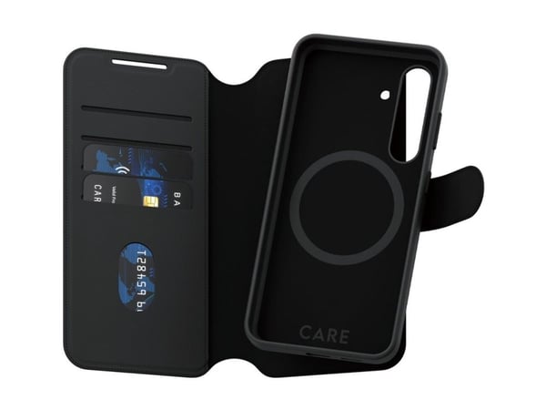 CARE by PanzerGlass Tango - Flipdeksel for mobiltelefon - to-i-ett - 100 % resirkulert polykarbonat, 35 % resirkulert polyuretan (PU), vegansk skin...