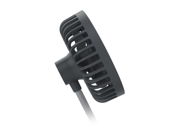 Veho UF-2 - Trådløs ladepute - 3-in-1, desktop fan, LED lamp - 15 watt - 3 A