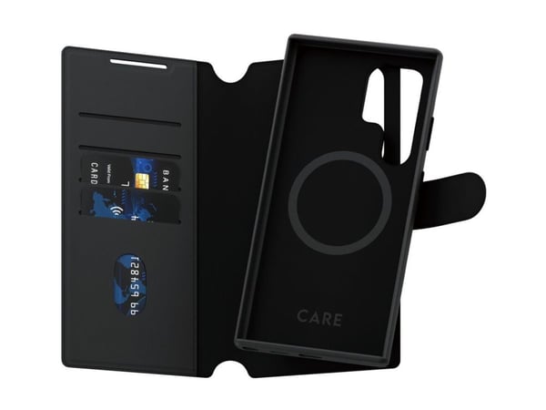 CARE by PanzerGlass Tango - Lommebok for mobiltelefon - 2-i-1 lommebok - termoplast-polyuretan (TPU), polyuretan (PU) - for Samsung Galaxy S24 Ultra