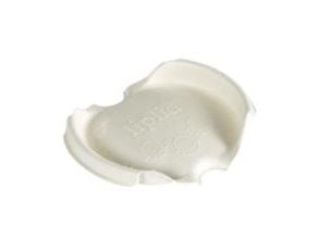 Dricklock Liplids bagasse/bambu Ø80xH15mm för kaffekoppar vit, 20 pk x 50 st/fp