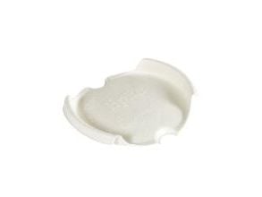 Dricklock Liplids Bagasse/Bambu Ø90 x H15 mm för kaffemuggar vit, 20 pk x 50 st/fp