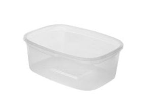 Plastbägare rektangulär 500 ml L136xB102xH50 mm PP klar 50 st/fp