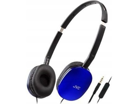 JVC HA-S160M-AU, Koblet med ledninger (ikke trådløs), Samtaler/musikk, 12 - 24000 Hz, 66 g, Hodesett, Blå