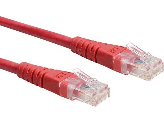 ROLINE 21.15.1521, 0,5 m, Cat6, U/UTP (UTP), RJ-45, RJ-45, Rød