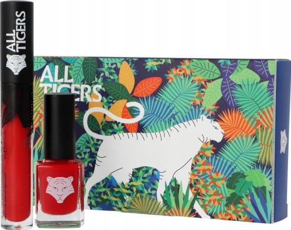 All Tigers Set: Liquid Lipstick 888, Call Me Queen, 8 ml + neglelakk 298, Hit It Big, 11 ml