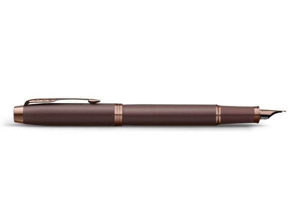 Parker IM, Burgunder, Kassett/omformer fyllesystem, Sort, Metall, Lakk, Rund spiss