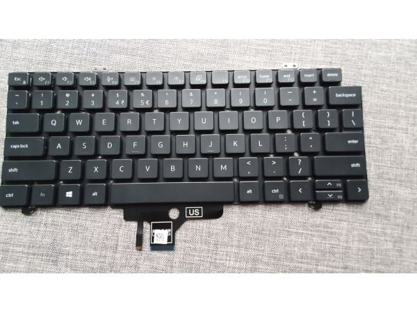 Dell - Erstatningstastatur for bærbar PC - bakbelysning - for Latitude 5420