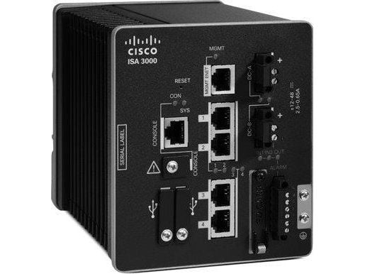 Cisco Industrial Security Appliance 3000 - Switch - L3 - Styrt - 2 x 10/100/1000 + 2 x Gigabit SFP - DIN-skinnemonterbar - DC-strøm - TAA-samsvar