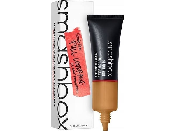 Smashbox Studio Skin High Cover flytende foundation 2.2 Light Medium Warm & Peachy, 30 ml