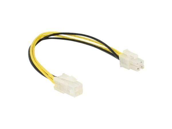 Delock - Strømforlengelseskabel - 4-pin ATX12V (hann) til 4-pin ATX12V (hunn) - 30 cm