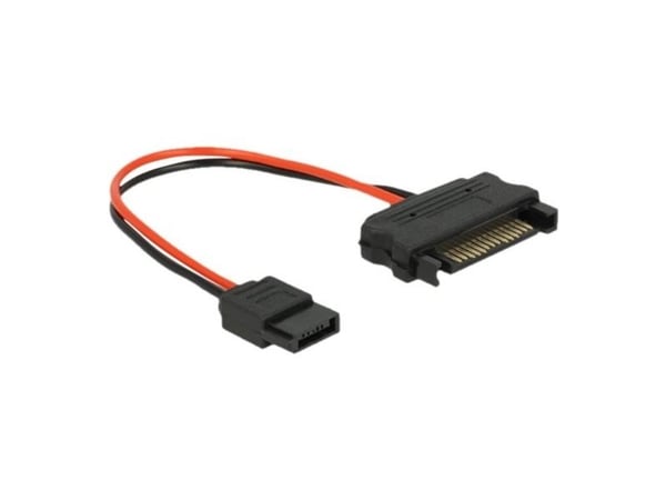 Delock - Strømkabel - SATA-strøm (hann) til Slimline SATA strøm (hunn) - 10 cm