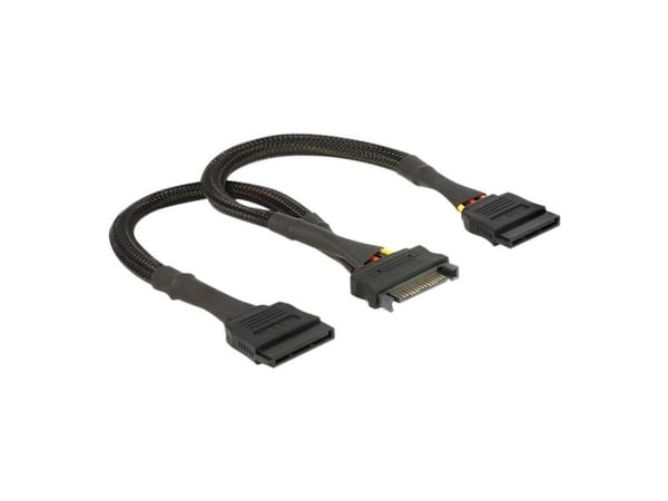 Delock - Strømkabel - SATA-strøm (hann) til SATA-strøm (hunn) - 25 cm